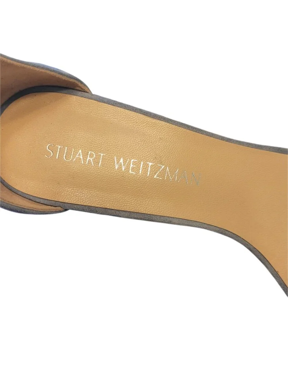 Stuart Weitzman Nearlynude Suede City Sandal in Azure